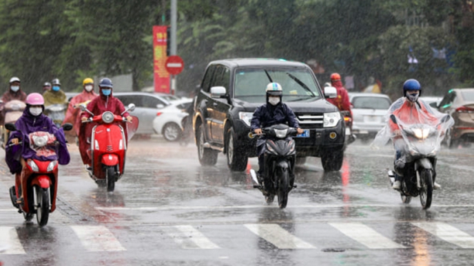 Bắc Bộ, Thanh Hóa và Nghệ An tiếp tục có mưa rào và dông