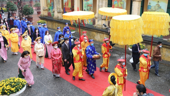 Tái hiện các nghi lễ cung đình dịp Tết nguyên đán tại Hoàng thành Thăng Long
