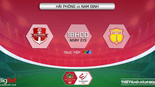 Hải Phòng vs Nam Định: VIDEO VTV6 trực tiếp bóng đá V-League hôm nay