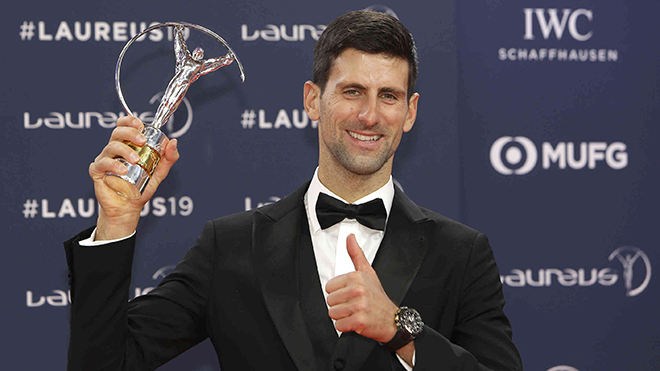 Novak Djokovic giành giải thưởng Laureus: Thành công không phẳng lặng