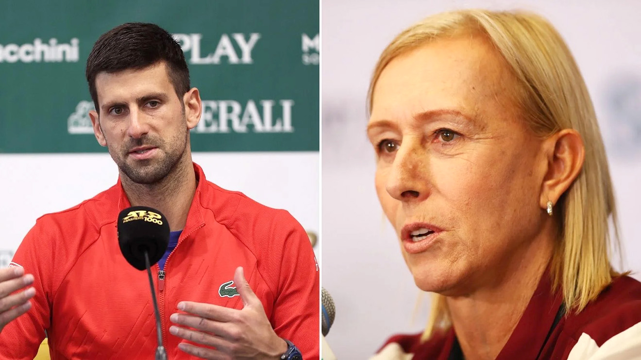 Djokovic và Navratilova: 'Cấm các tay vợt Nga, Belarus dự Wimbledon là sai lầm'
