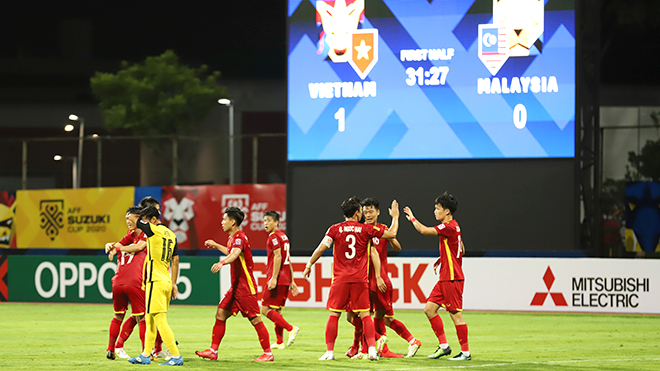 bóng đá Việt Nam, Viêt Nam 3-0 Malaysia, kết quả bóng đá AFF Cup, Việt Nam vs Indonesia, xếp hạng bảng B AFF Cup 2020, Park Hang Seo, Công Phượng, Tuấn Anh, Quang Hải
