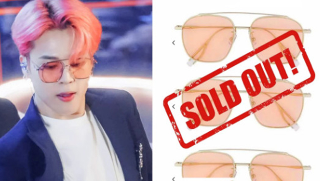 ‘Cháy hàng’ chiếc kính đắt tiền mà Jimin (BTS) đeo khi trình diễn tại BBMA 2019