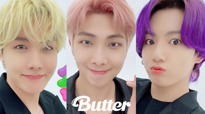 ‘Cưng xỉu’ màu tóc của các chàng trai BTS trong ‘Butter’: Jungkook tím ngắt