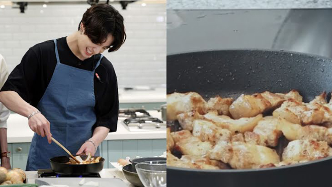 Jungkook BTS vào bếp làm cả những việc mà nhiều người rất ngại