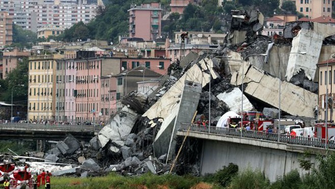 Vụ sập cầu cạn tại Italy: Vẫn còn khoảng 10-20 người bị mất tích