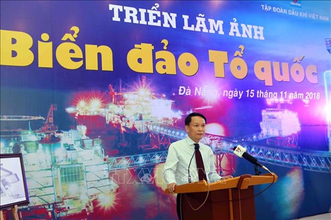 Phát biểu tại lễ khai mạc triển lãm, đồng chí Nguyễn Đức Lợi, Ủy viên Trung ương Đảng, Tổng Giám đốc TTXVN 