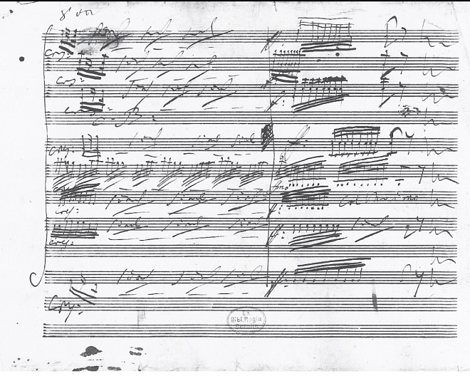Bút tích của Beethoven trong cuốn sách