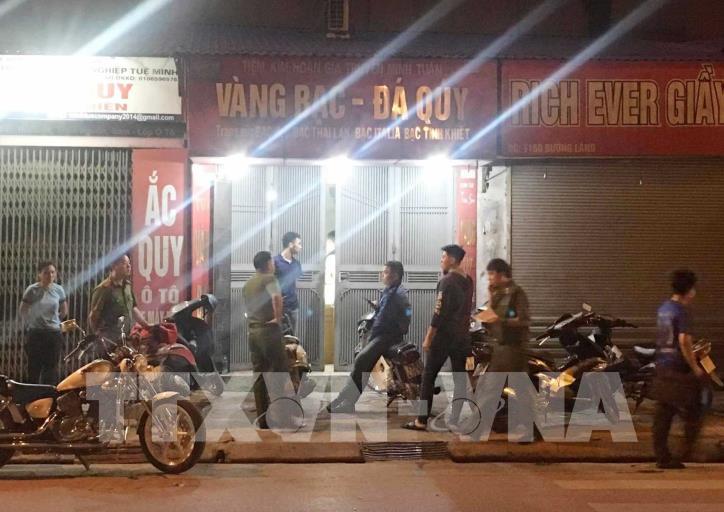 Một vụ cướp tiệm vàng diễn ra tại Hà Nội