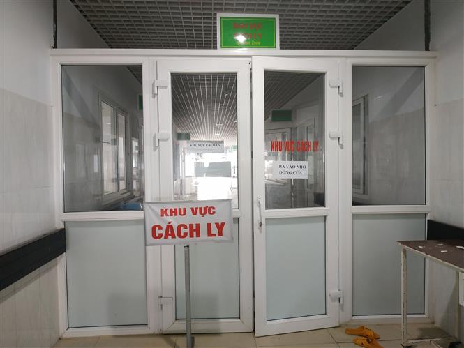 Trong ảnh: Khu vực cách ly điều trị bệnh nhân bạch hầu tại Bệnh viện đa khoa vùng Tây Nguyên. Ảnh: Tuấn Anh - TTXVN