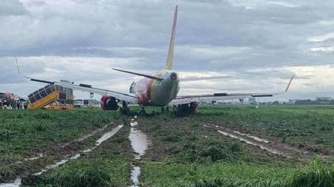Cục Hàng không Việt Nam lập tổ điều tra sự cố máy bay Vietjet lao ra khỏi đường băng