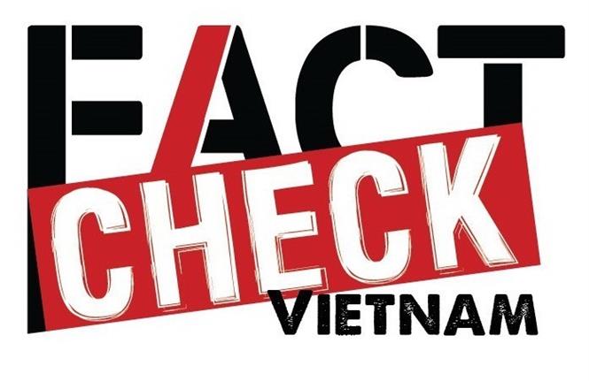 Logo Không Factcheck Vietnam. Ảnh: TTXVN