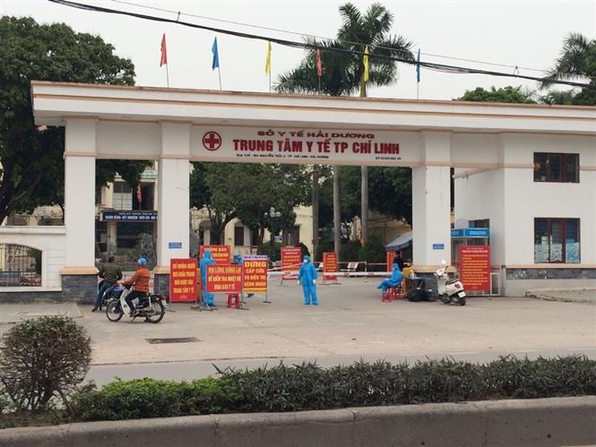 Trong ảnh: Trung tâm Y tế thành phố Chí Linh, nơi được chọn lập bệnh viện dã chiến để phòng, chống COVID-19. Ảnh: TTXVN phát