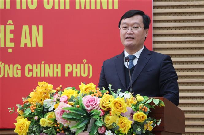  Chủ tịch UBND tỉnh Nghệ An Nguyễn Đức Trung phát biểu tại lễ Công bố. Ảnh: Bích Huệ - TTXVN
