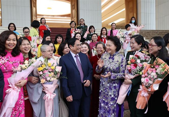 Thủ tướng gặp mặt đại biểu phụ nữ tiêu biểu, Thủ tướng Phạm Minh Chính, Thủ tướng Phạm Minh Chính  