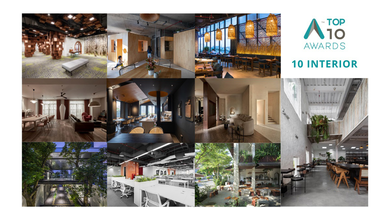 Top 10 Awards 2021, Top 10 Awards 2021 vinh danh 20 thiết kế nhà ở và nội thất, vinh danh 20 thiết kế nhà ở và nội thất, thiết kế nội thất, thiết kế nhà ở, giải thưởng
