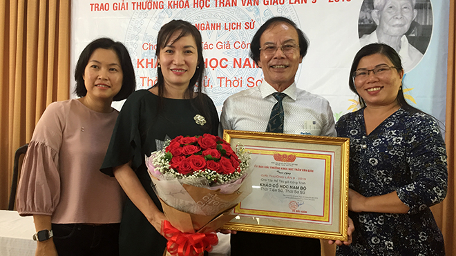 Khảo cổ học Nam bộ nhận giải thưởng Trần Văn Giàu lần thứ 9