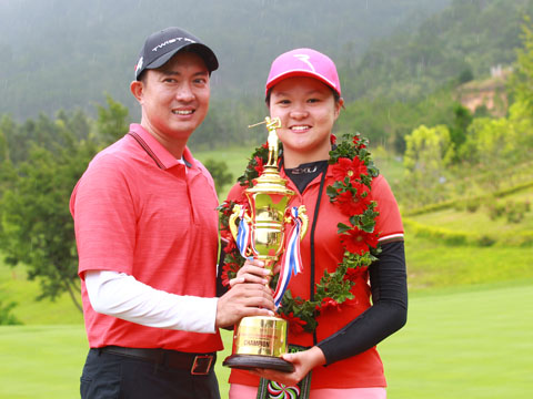 Hanako Kawasaki là tay golf sinh năm 1999 rất triển vọng của golf Việt Nam. Ảnh: BM