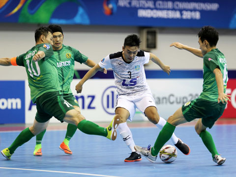 Thái Sơn Nam đã đại thắng đến 10-0 đội bóng Hàn Quốc trong ngày ra quân giải CLB châu Á chiều 1/8. Ảnh: Anh Lập