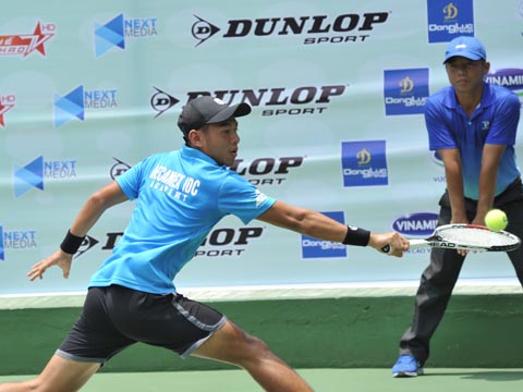 Lý Hoàng Nam là hy vọng lớn nhất của quần vợt Việt Nam ở Indonesia lần này. Ảnh: TN