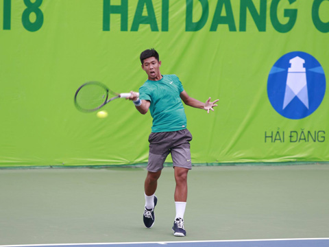 Tất Thái Nguyên vẫn chơi rất tốt ở giải U18 ITF trên sân nhà. Ảnh: BM