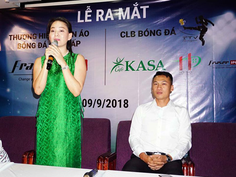 "Bà bầu" Huỳnh Trang Nhi sẽ là Chủ tịch CLB PTV Sài Gòn. Ảnh: Tuấn Phong