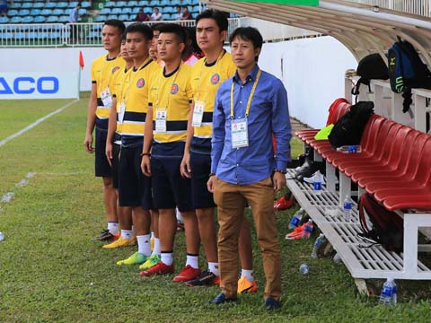HLV Nguyễn Thành Công đang khẳng định tài năng ở V-League với Sài Gòn. Ảnh: VPF