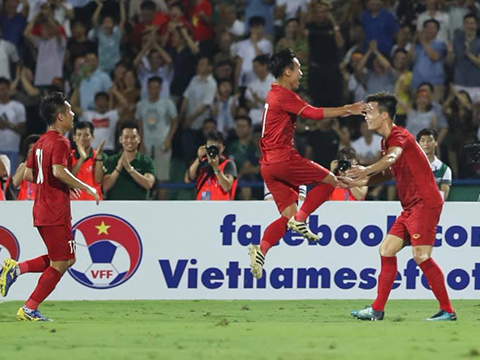 Việt Hưng hứa hẹn là điểm sáng nơi tuyến giữa của U23 Việt Nam tại SEA Games 30. Ảnh: Hoàng Linh