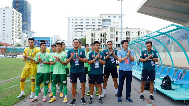 Đội bóng của HLV Vũ Tiến Thành đã có 2 chiến thắng sau 3 vòng đầu V-League 2021. Ảnh: SGFC