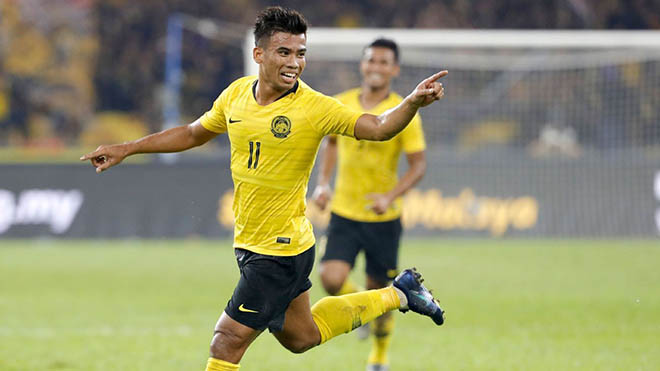 Safawi Rasid là chân sút được người Malaysia kỳ vọng lớn ở vòng loại World Cup 2022. Ảnh: JHT