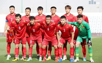 U23 Việt Nam rời Dubai Cup 2022 với chỉ 1 điểm và 0 bàn thắng sau 3 trận. Ảnh: VFF