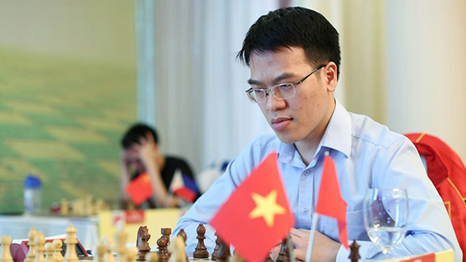Quang Liêm đã đánh bại được "Vua cờ" Carsel, thành tích chưa từng có trong lịch sử cờ vua Việt Nam. Ảnh: HD