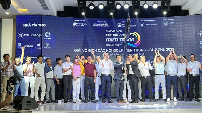 Giải vô địch các Hội golf miền Trung – Cúp TNL 2022 kết thúc với chức vô địch thuộc về đội Đà Nẵng. Ảnh: QT