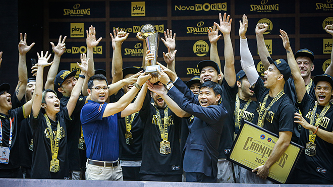 Saigon Heat đã 3 lần liên tiếp vô địch VBA, một thành tích lịch sử của CLB. Ảnh: VBA