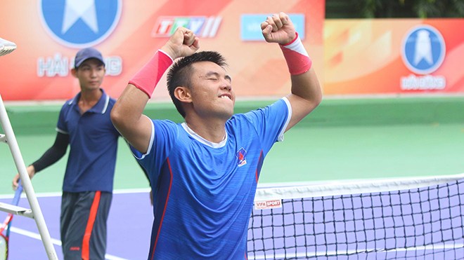 Hoàng Nam lần đầu tiên vô địch giải đấu có 25 điểm thưởng vào chiều 9-10 trên quê nhà Tây Ninh. Ảnh: VTF