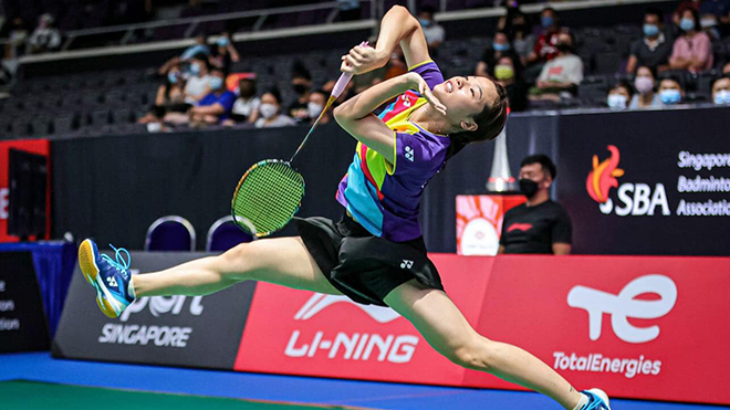 Thùy Linh có mặt ở chung kết Vietnam Open 2022. Ảnh: NV