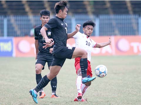 U21 Myanmar với nhiều cầu thủ độ tuổi U19 rất có tiềm năng trong tương lai. Ảnh: Dương Thu