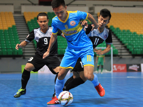 Sanna Khánh Hòa đang có thành tích khá tốt ở giải futsal CLB châu Á 2017. Ảnh: Vương Anh