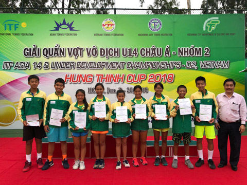 U14 Việt Nam sẽ được thăng hạng nhóm 1 châu Á 2019 với thành tích vô địch U14 nhóm 2 châu Á 2018. Ảnh: BM