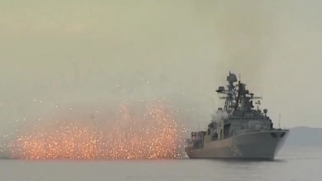 VIDEO Hải quân Nga tập trận tên lửa qui mô lớn trên Biển Nhật Bản