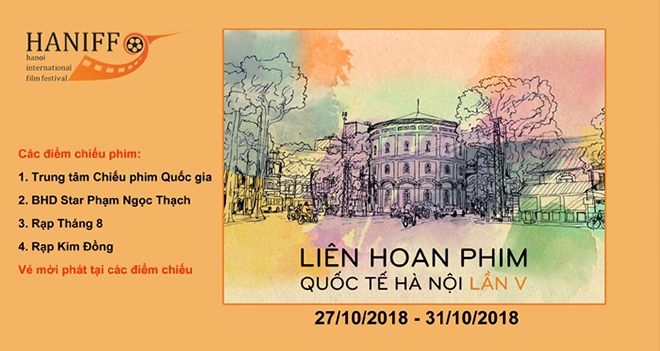 Lịch chiếu phim Liên hoan phim Quốc tế Hà Nội từ 27-31/10