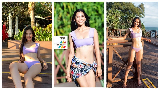 Trần Tiểu Vy diện bikini tự tin khoe body nóng bỏng tại Miss World 2018