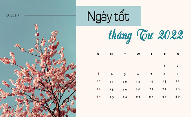 Ngày tốt tháng 3 năm Nhâm Dần, ngày tốt tháng 4/2022, ngày tốt tháng 4, ngày hoàng đạo tháng 4, ngay tot thang 4, Ngày hoàng đạo tháng 3, Ngày tốt tháng 4/2022