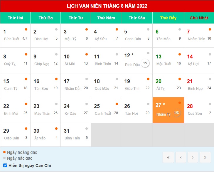 ngày tốt tháng 8/2022, ngày tốt tháng 8, ngày hoàng đạo tháng 8, ngay tot thang 8, Ngày hoàng đạo tháng 8, Ngày tốt tháng 8/2022, Ngày tốt tháng 7 năm Nhâm Dần