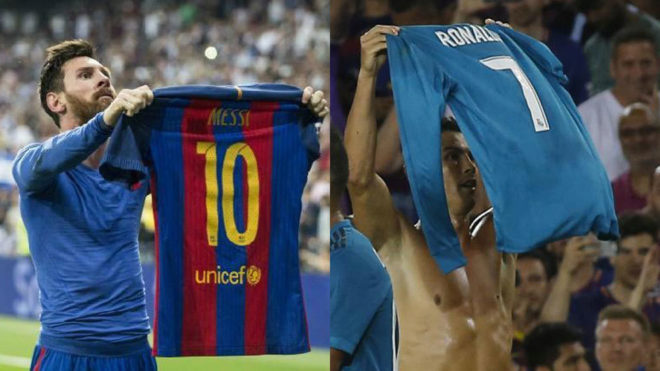 'Ronaldo ám ảnh Messi tới mức sao chép cả màn giơ áo ăn mừng'