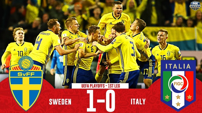 Thụy Điển 1-0 Italy: Thua bạc nhược lại mất Verratti ở lượt về, Azzurri lâm nguy