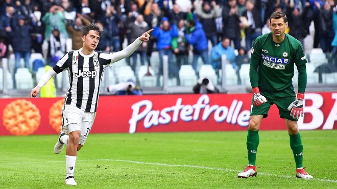 Dybala lập cú đúp, Juventus soán ngôi đầu Napoli. Milan ngoạn mục có 3 điểm
