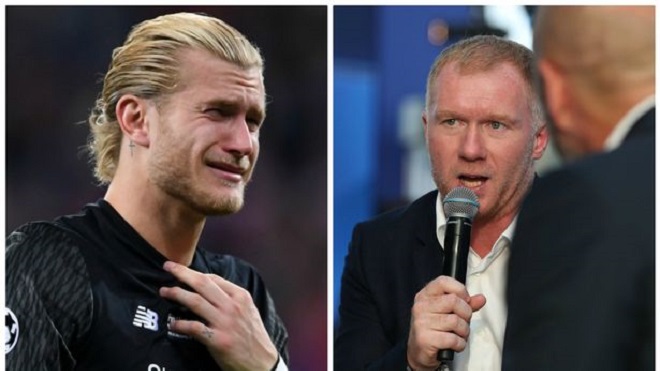 Chưa hết nỗi buồn thua trận, Salah và Karius lại bị Scholes 'xát muối'