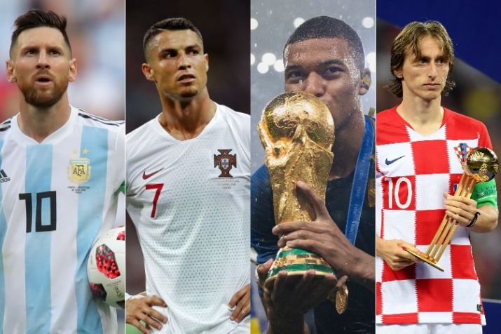 The Best, Cầu thủ xuất sắc nhất năm 2018 của FIFA, Cristiano Ronaldo, De Bruyne, Griezmann, Eden Hazard, Harry Kane, Kylian Mbappe, Lionel Messi, Luka Modric, Varane