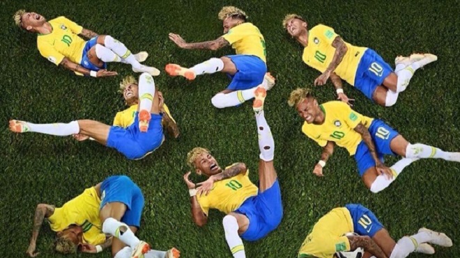 Chết cười với clip chế Neymar ăn vạ ở World Cup 2018